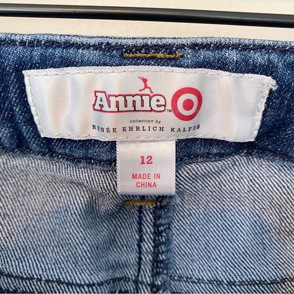 Limited Edition Girls Annie Target Collection Patchwork Jeans size 12 - Picture 3 of 6